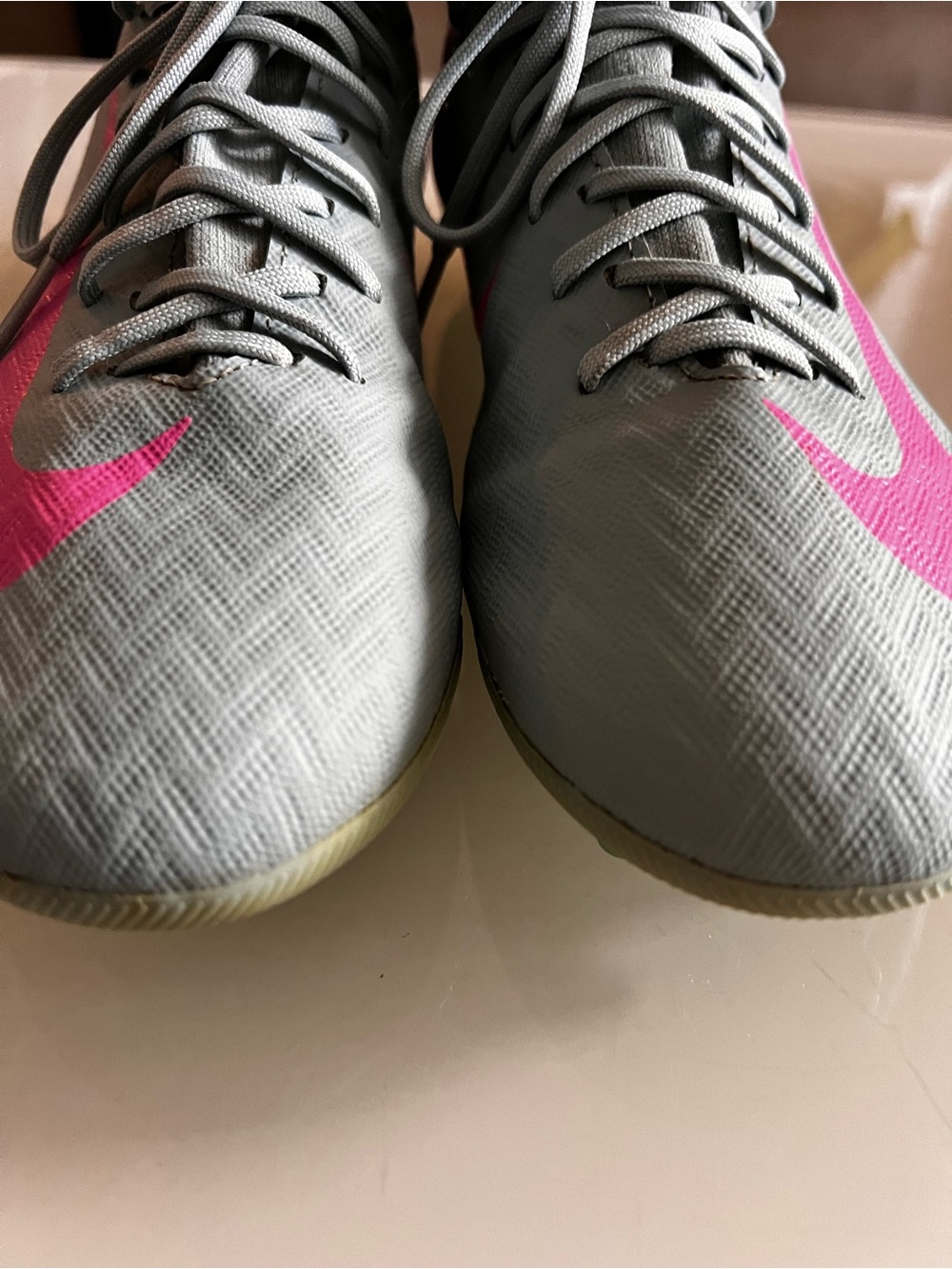 NIKE Zoom Mercurial Superfly 10 Academy AG Soccer Cleats Blue Pink - Picture 4 of 15